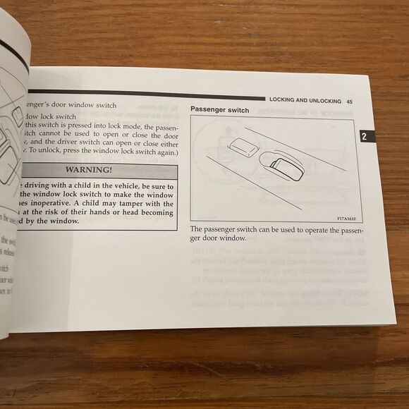 Chrysler Sebring Coupe 2003 Owners Manual Book Manuel Automobile Car - Picture 7 of 8